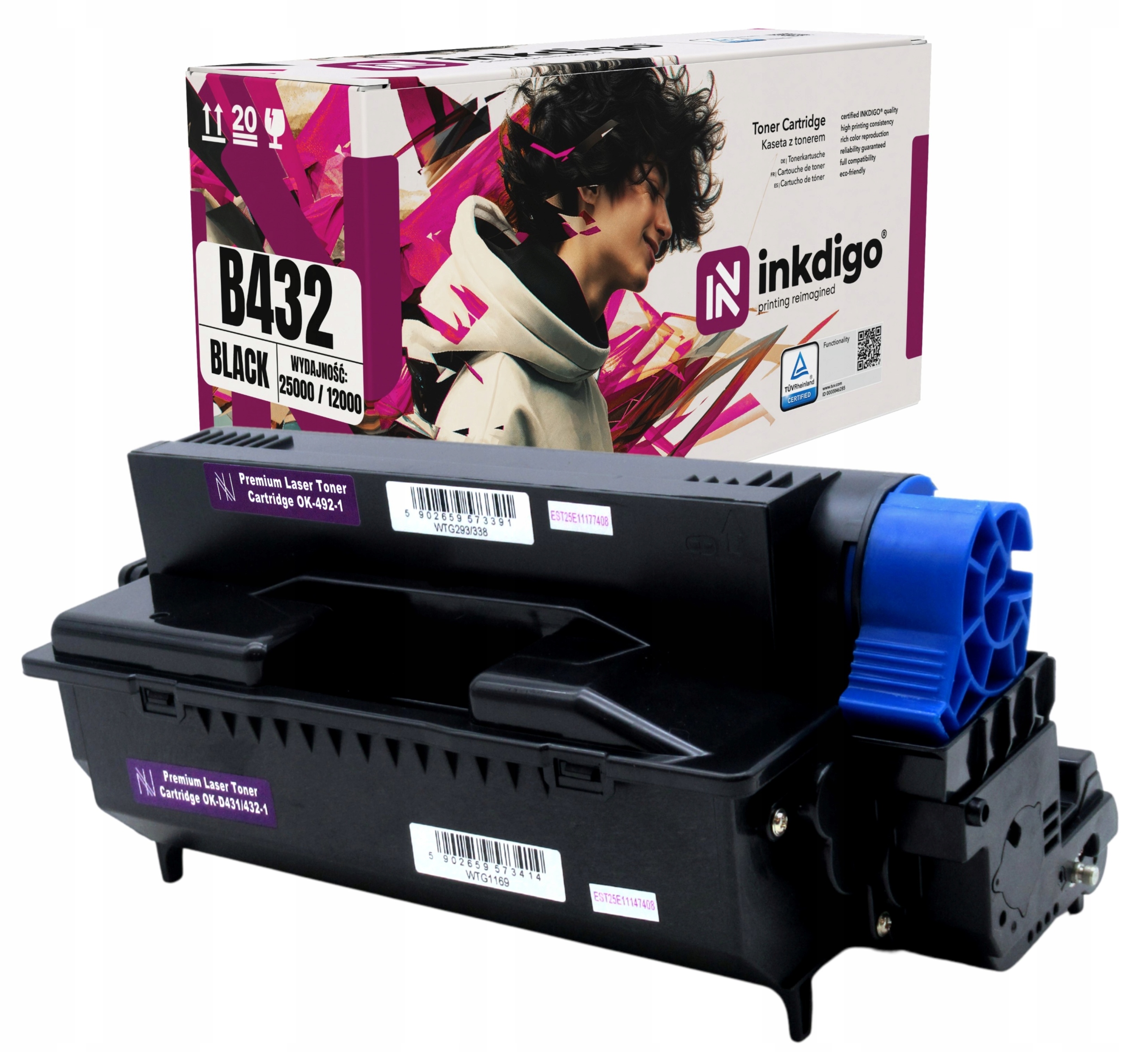 Buben Toner Inkdigo Tuv Oki B432DN MB492DN 512DN
