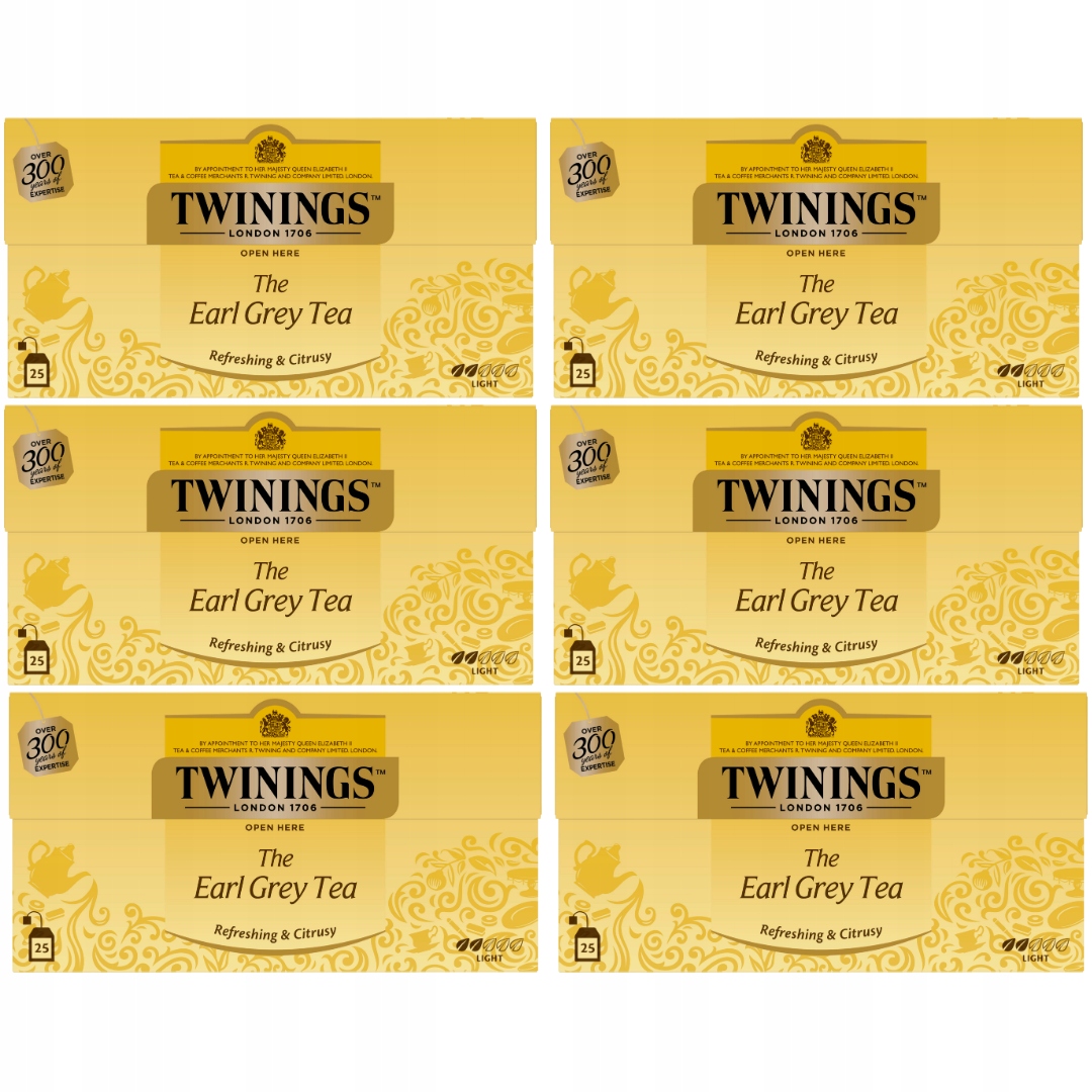 Twinings Herbata Earl Grey czarna aromatem 150szt