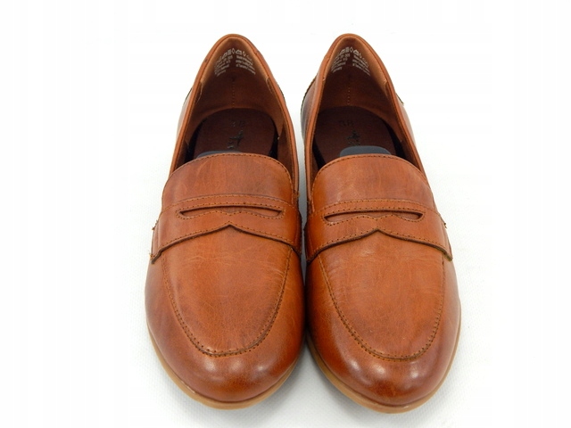 Buty ze skóry TAMARIS r 38/24,4 cm Kolor brązowy