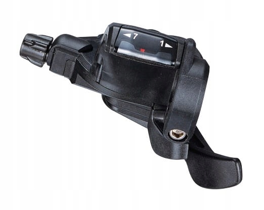 Manetka Microshift, Prawa, 7.rzędowa, Kompatybilna z Shimano, Thumb Tap