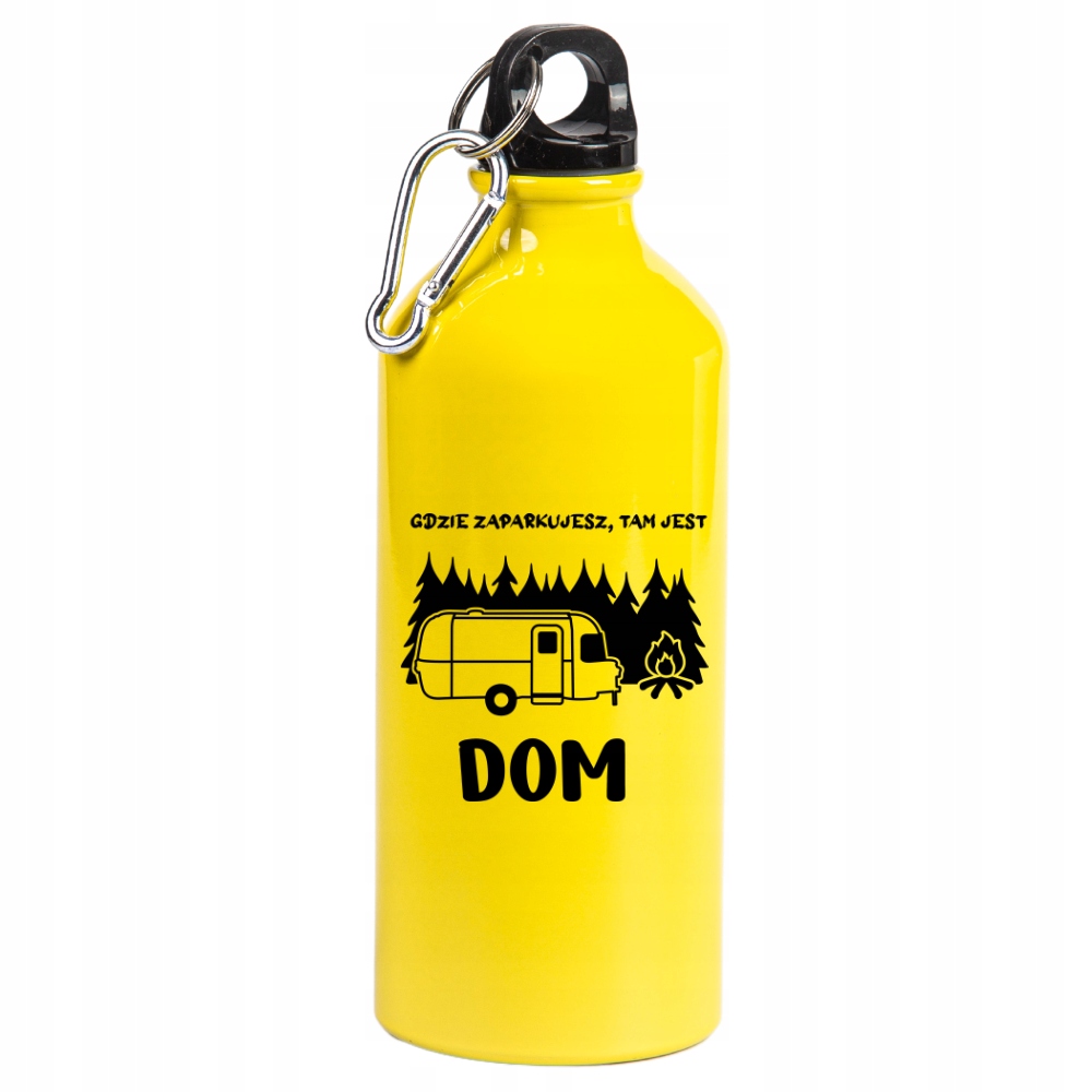 Bidon Na Wodę na Kemping Wycieczka Przyczepa Kempingowa 600 ml Metalowy