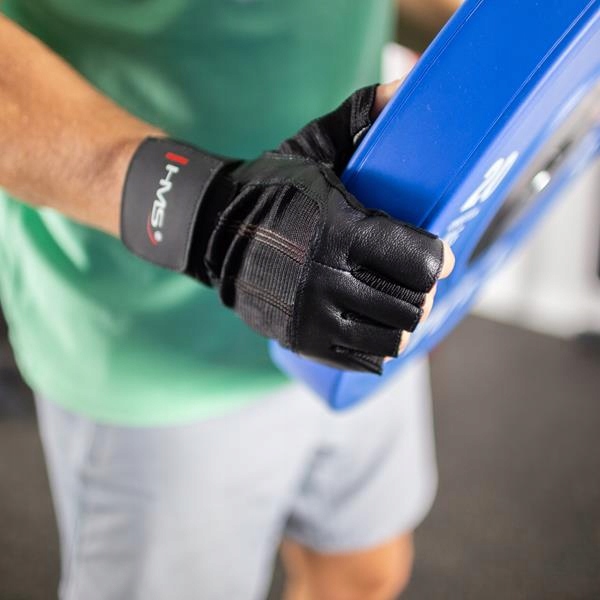 BLACK ROZM.S RĘKAWICE NA SIŁOWNIĘ PRZYCZEPNE SOLIDNE STABILIZUJĄCE TRWAŁE Właściwości odprowadzające wilgoć