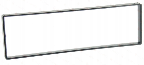 RAMKA RADIOWA ISO 10MM KOLOR CZARNY - WYMIARY WEWNĘTRZNE 182x53mm