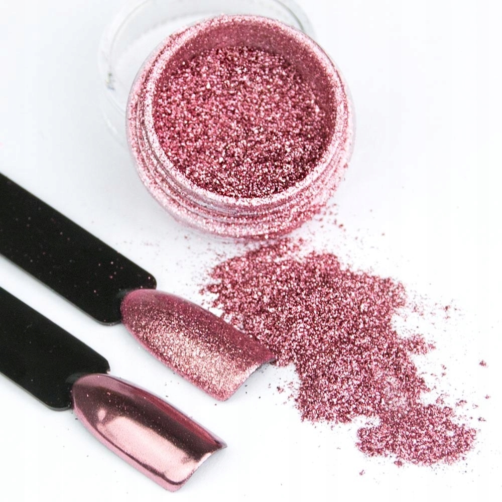 GLASS ROSE GOLDEN efekt lustra pyłek RÓŻOWE ZŁOTO Rodzaj Pyłek