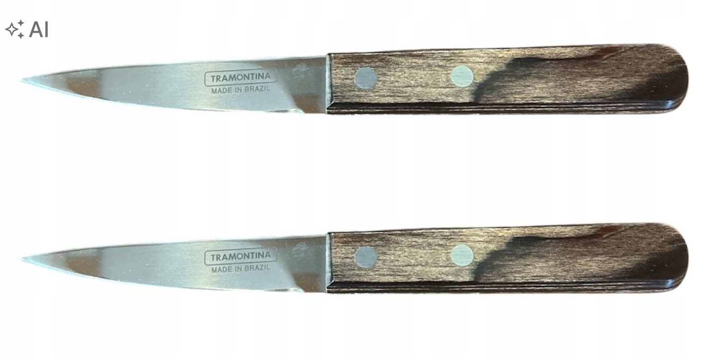 TRAMONTINA NÓZ UNIWERSALNY 8,5CM OSTRZA DO OBIERANIA CIĘCIA — zestaw 2 szt.