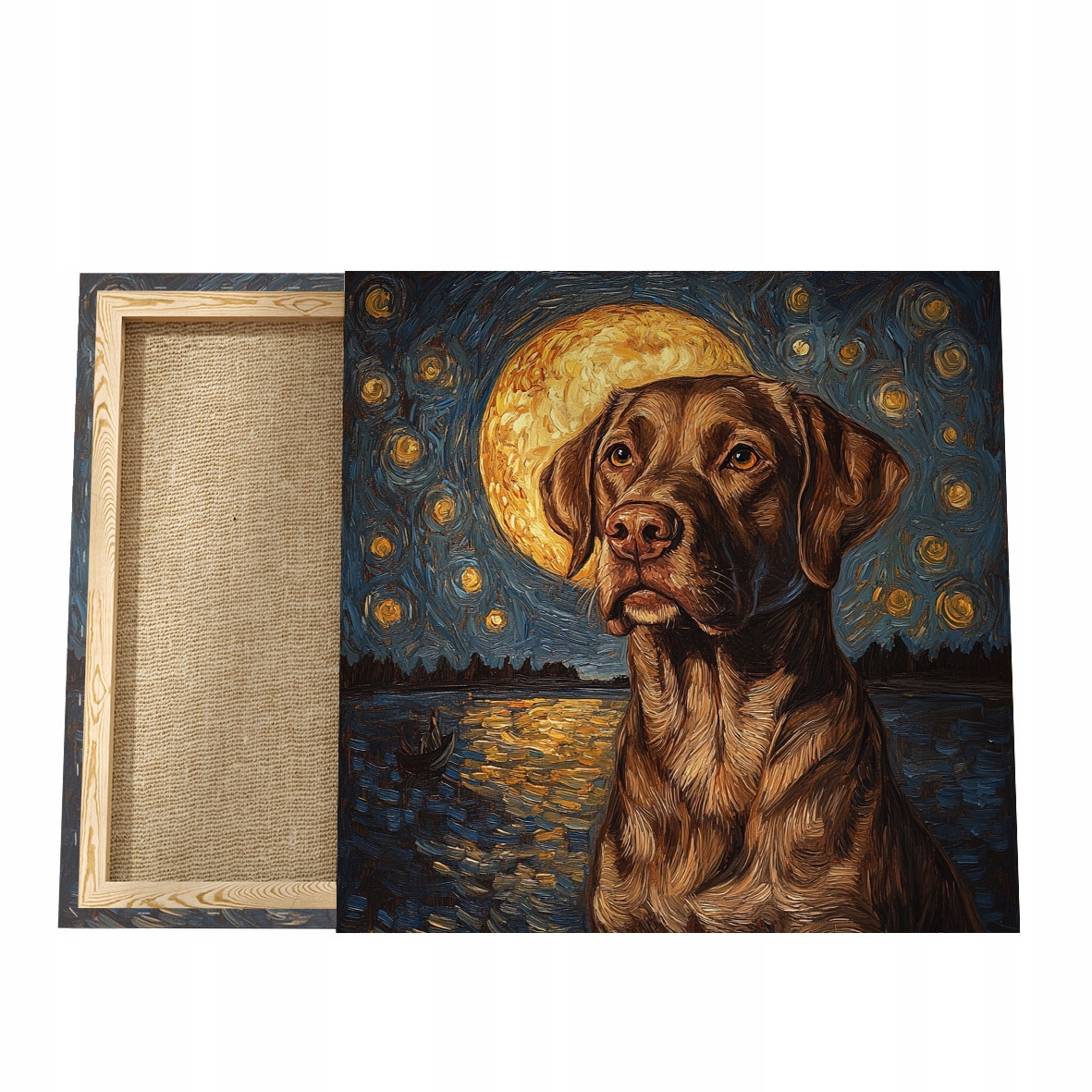 Obraz se psem Plátno Labrador Obraz s labradorem Pes Obraz, Portrét psa