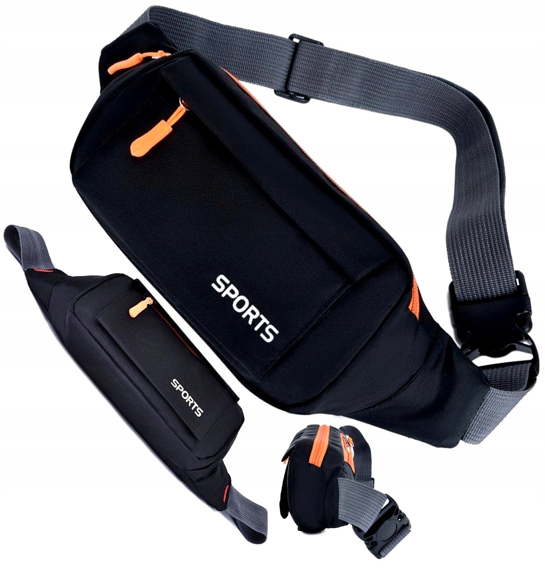 

Pojemna Nerka unisex Wodoodporna na pasku sportowa