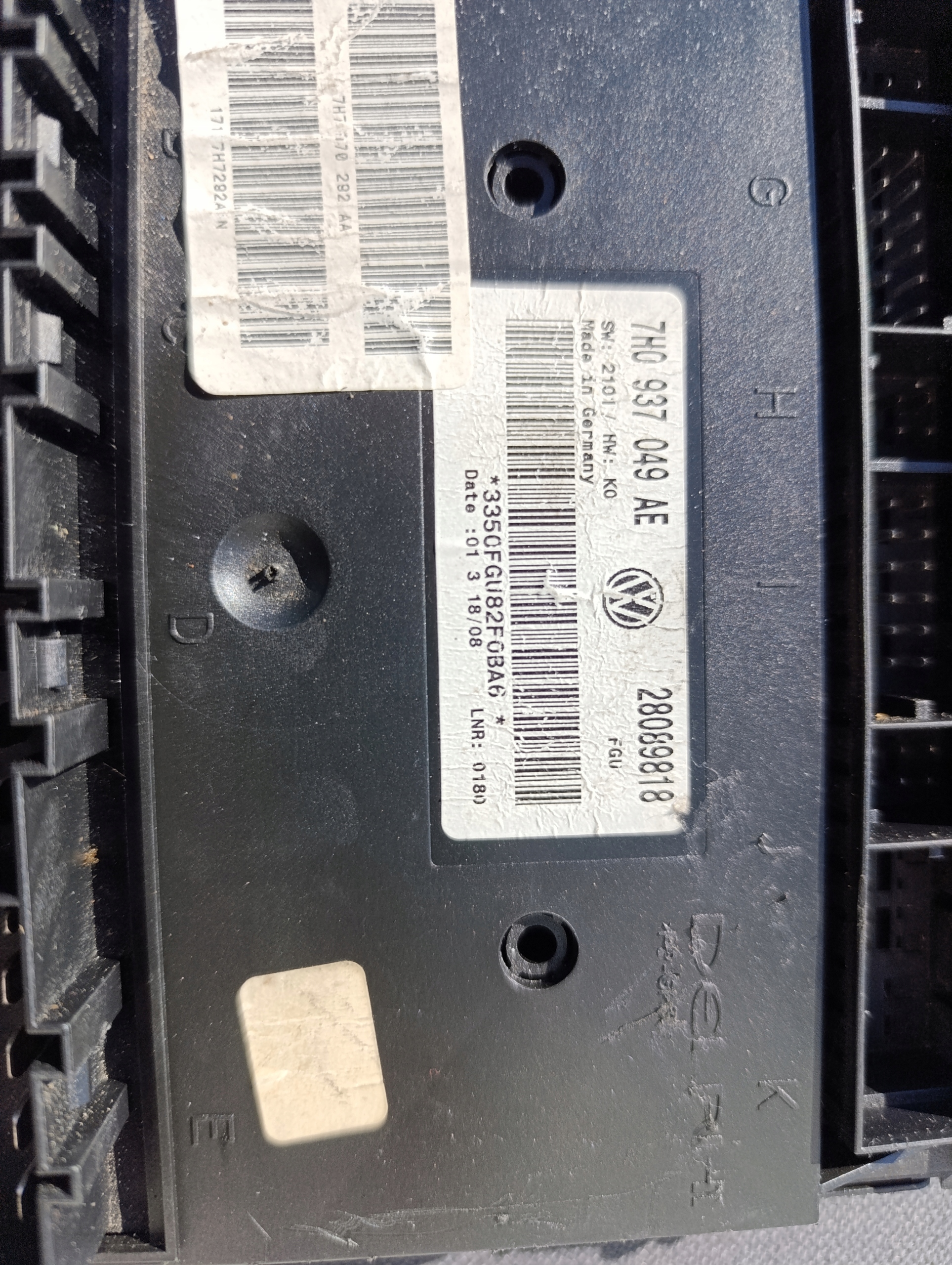 VW T5 komfortsteuergerät T5 7H0937049AE