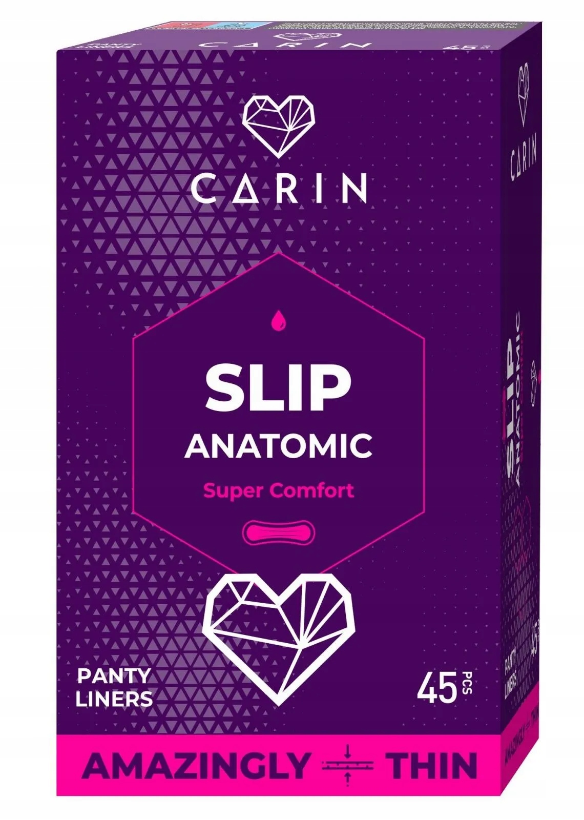 

Carin Wkładki fioletowe Slip Anatomic, 45 szt