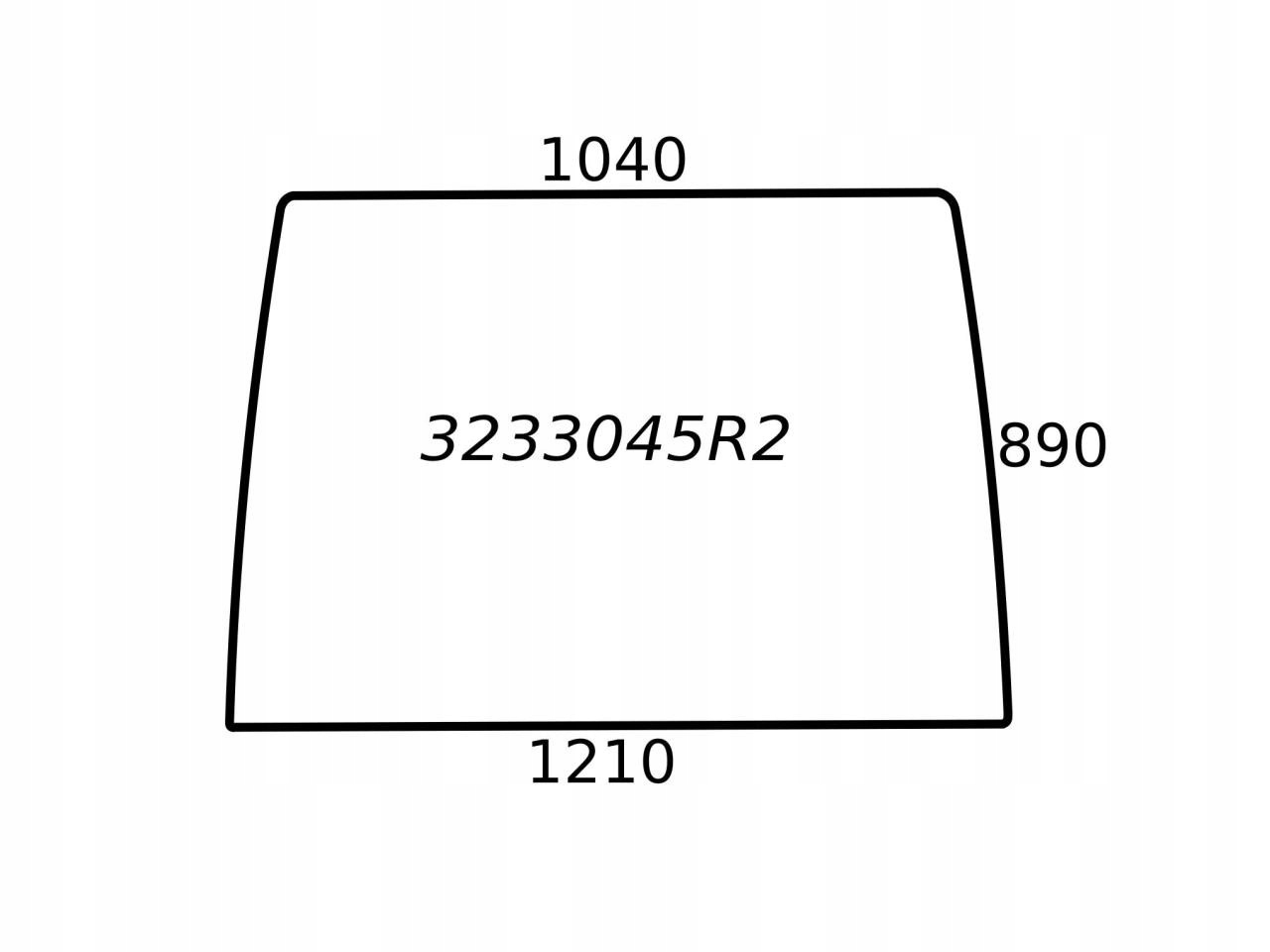 ВІТРОВЕ СКЛО CASE 3233045R2
