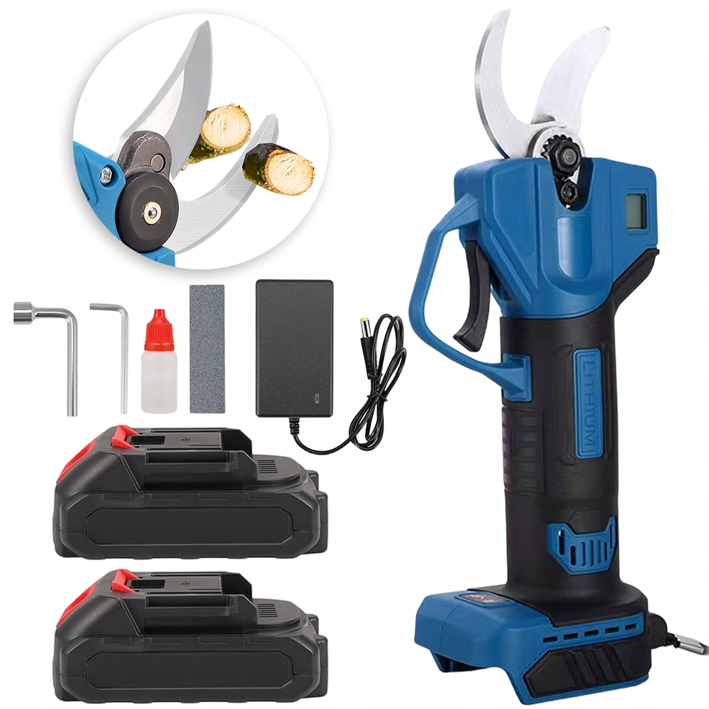 Bezdrátové Nůžky 30 MM S 2 Bateriemi Pro Růže A Vinnou Révu