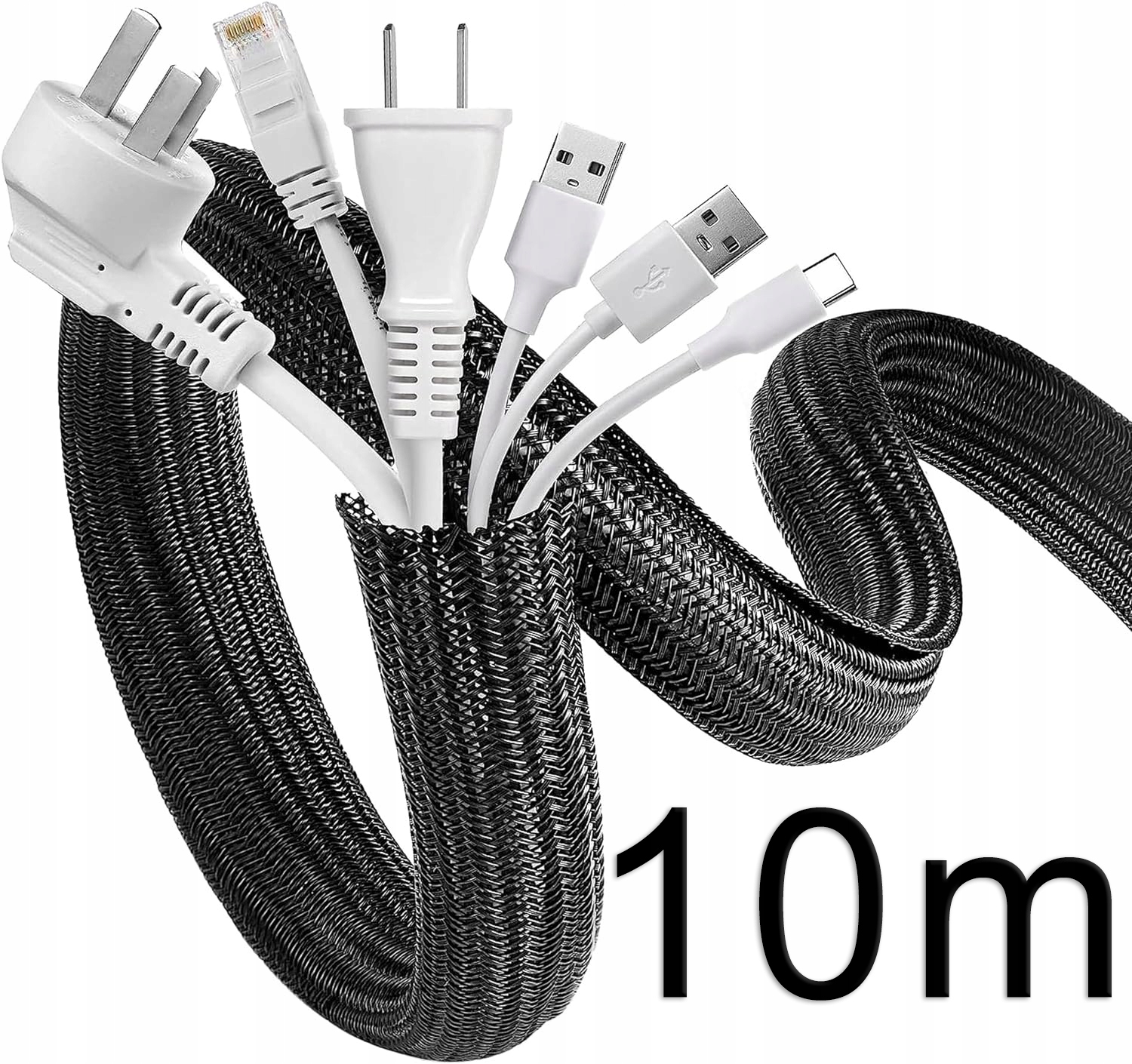 Organizer Osłona Oplot Maskownica Do Kabli osłona przed kunami 10 Metrów