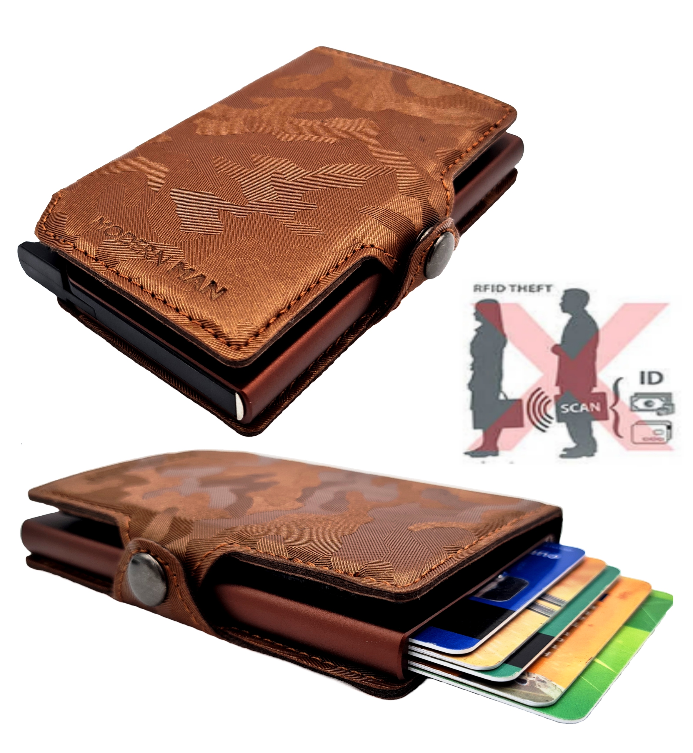 

Portfel Moro Slim Wallet na karty męski mały