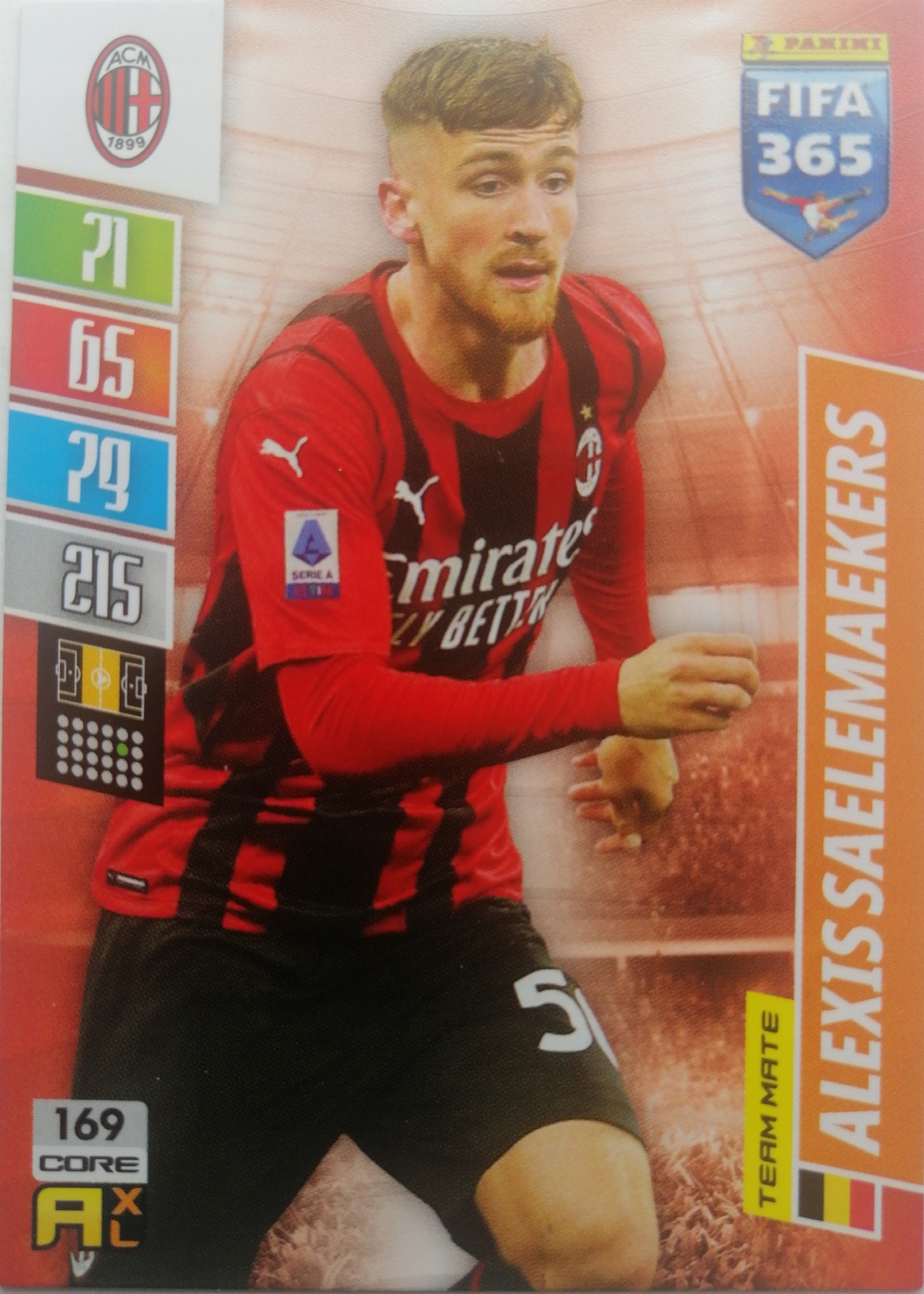 Fifa 365 2022 Team Mate Milan 169 Saelemaekers