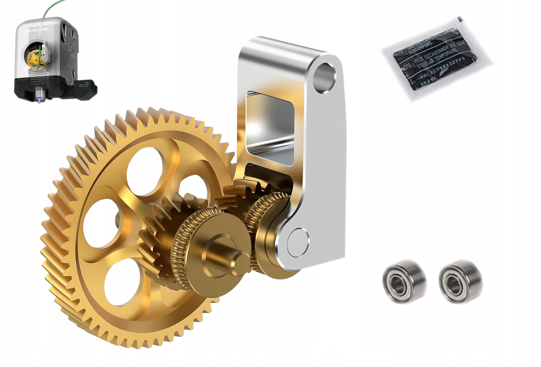 Převodovka Ložiska Extrudéru Pro 3D Tiskárnu Bambu Lab Bambulab X1 P1