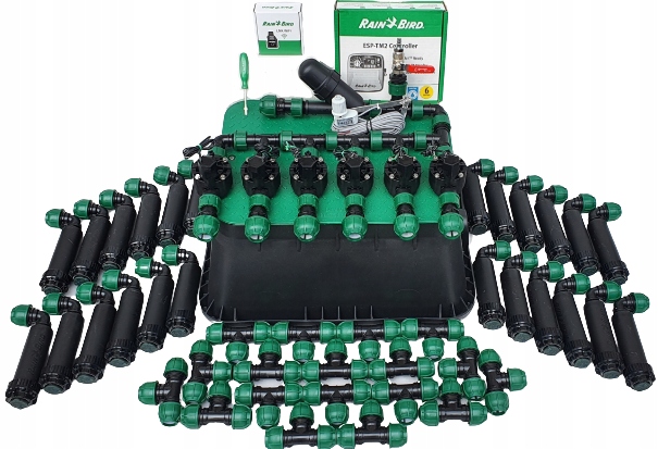 Zestaw nawadniania Rain Bird 6 sekcji z modułem Wi-Fi 24 zraszacze