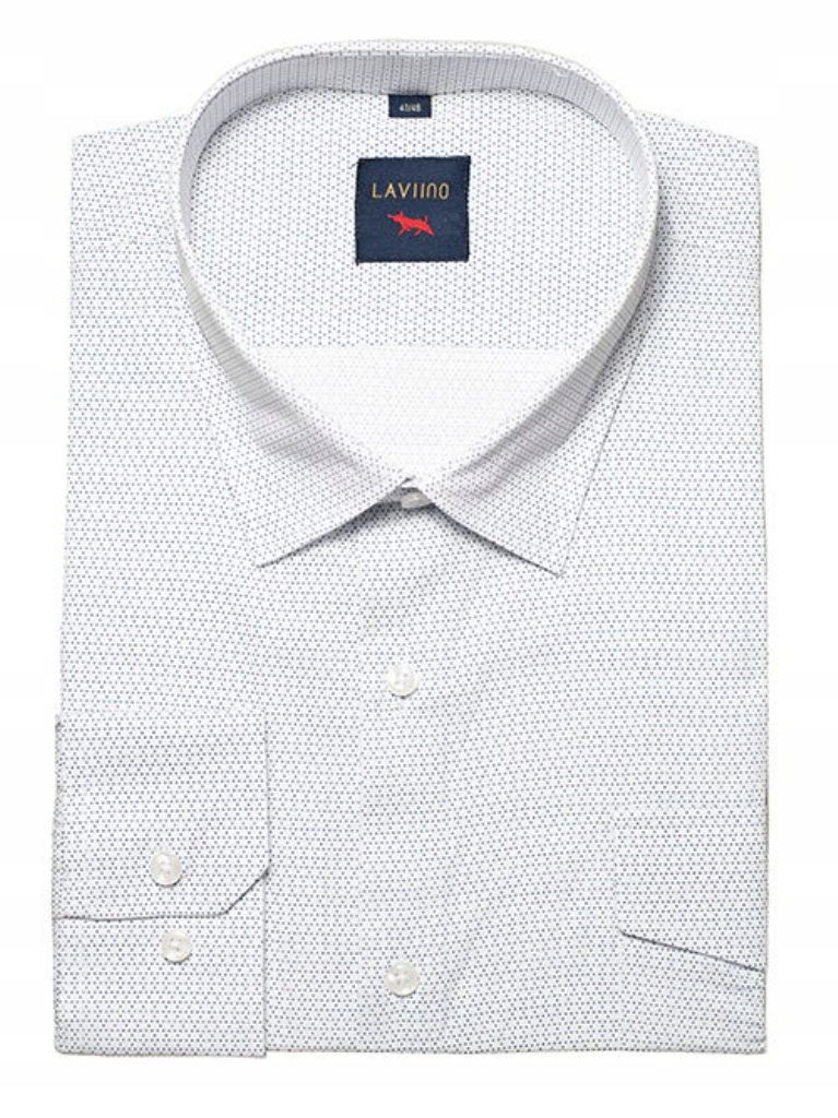 Velká Bílá košile s drobnými puntíky, elegantní vzor