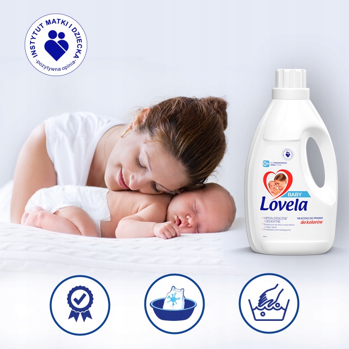 LOVELA Baby Mleczko do Prania Koloru 4,5L x2 (100 prań) Marka Lovela