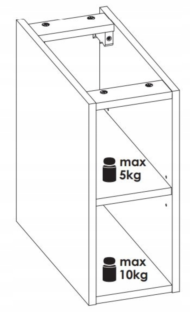 KASZMIROWA Szafka z UMYWALKĄ 180 cm RYFLOWANA Materiał płyta laminowana