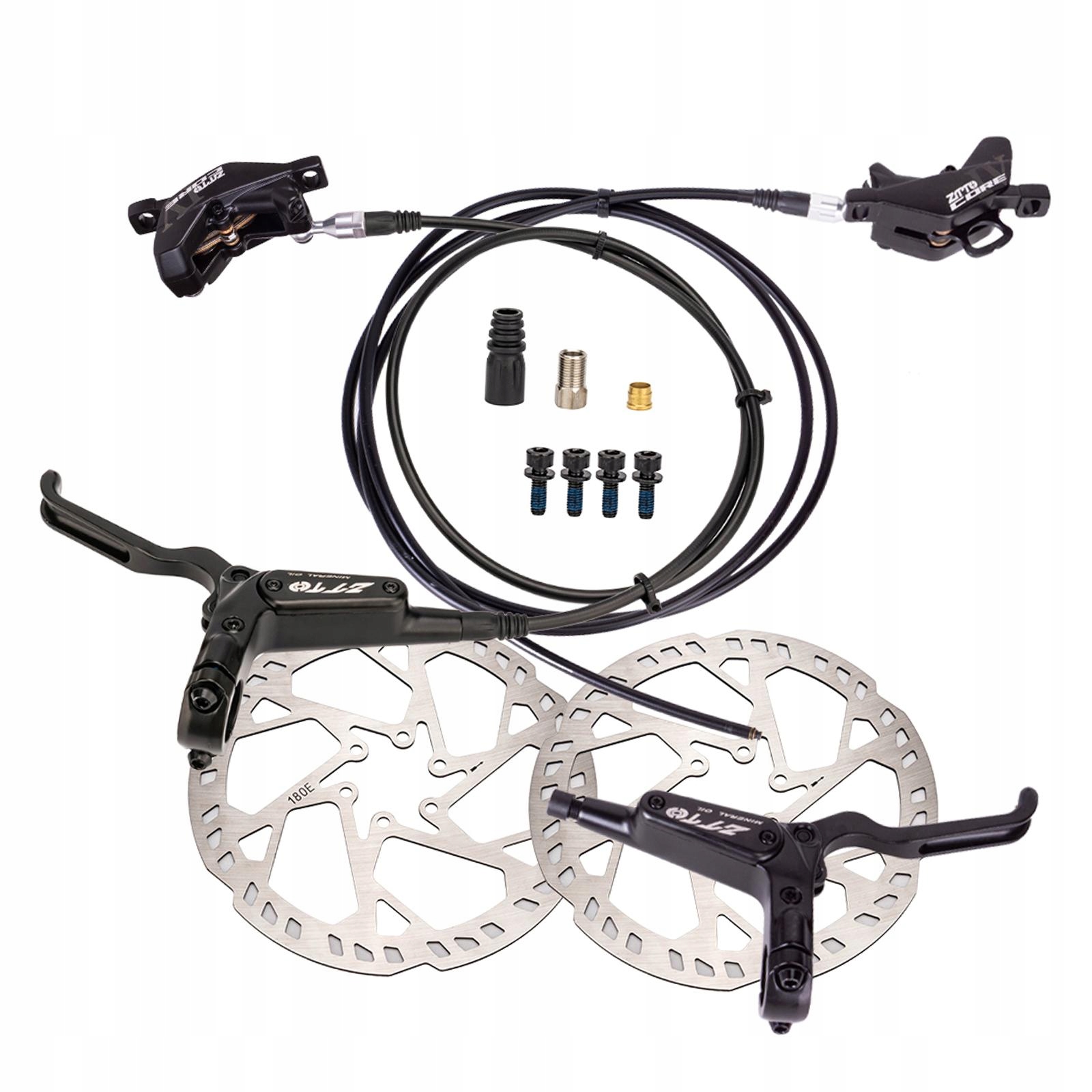 Zestaw hydraulicznych hamulców tarczowych Tarcza do roweru górskiego 12935304265 Allegro.pl