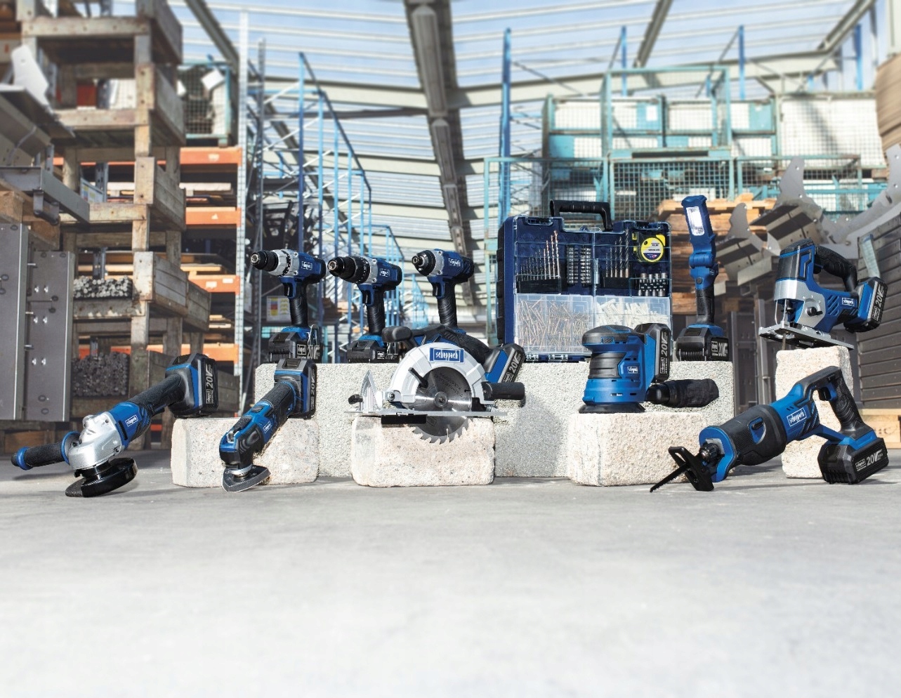 Akumulatorowa Wiertarko Wkrętarka Udarowa 20V 60Nm 20ProS Bezszczotkowa Marka Scheppach