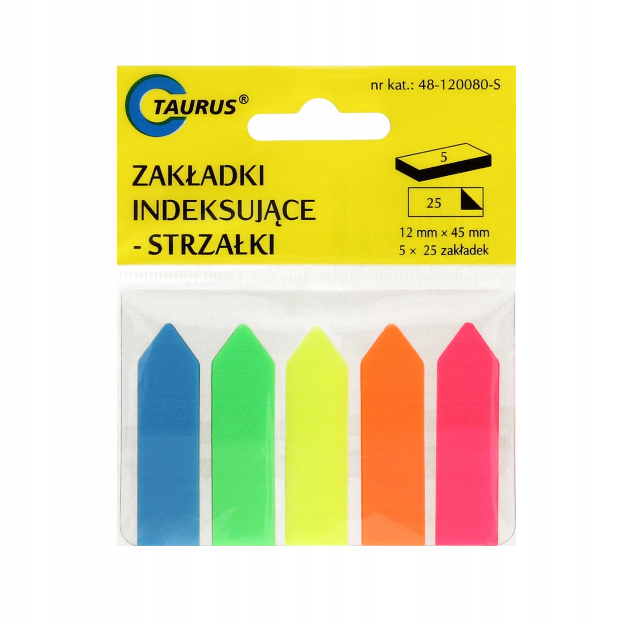 

Zakładki indeksujące 12x44/25 5kol strzałki/PP