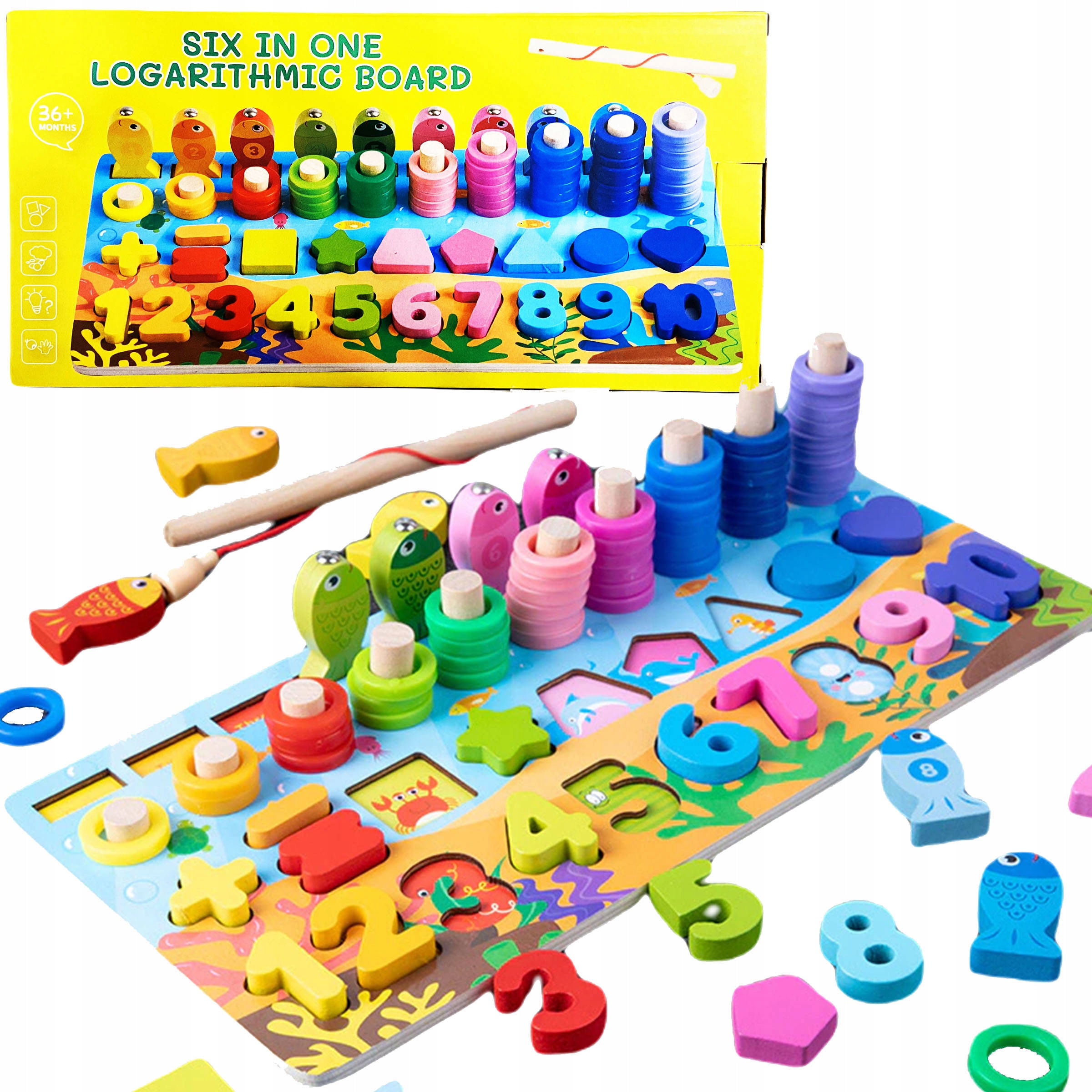

Drewniana Układanka Sorter Puzzle Trening Mózgu