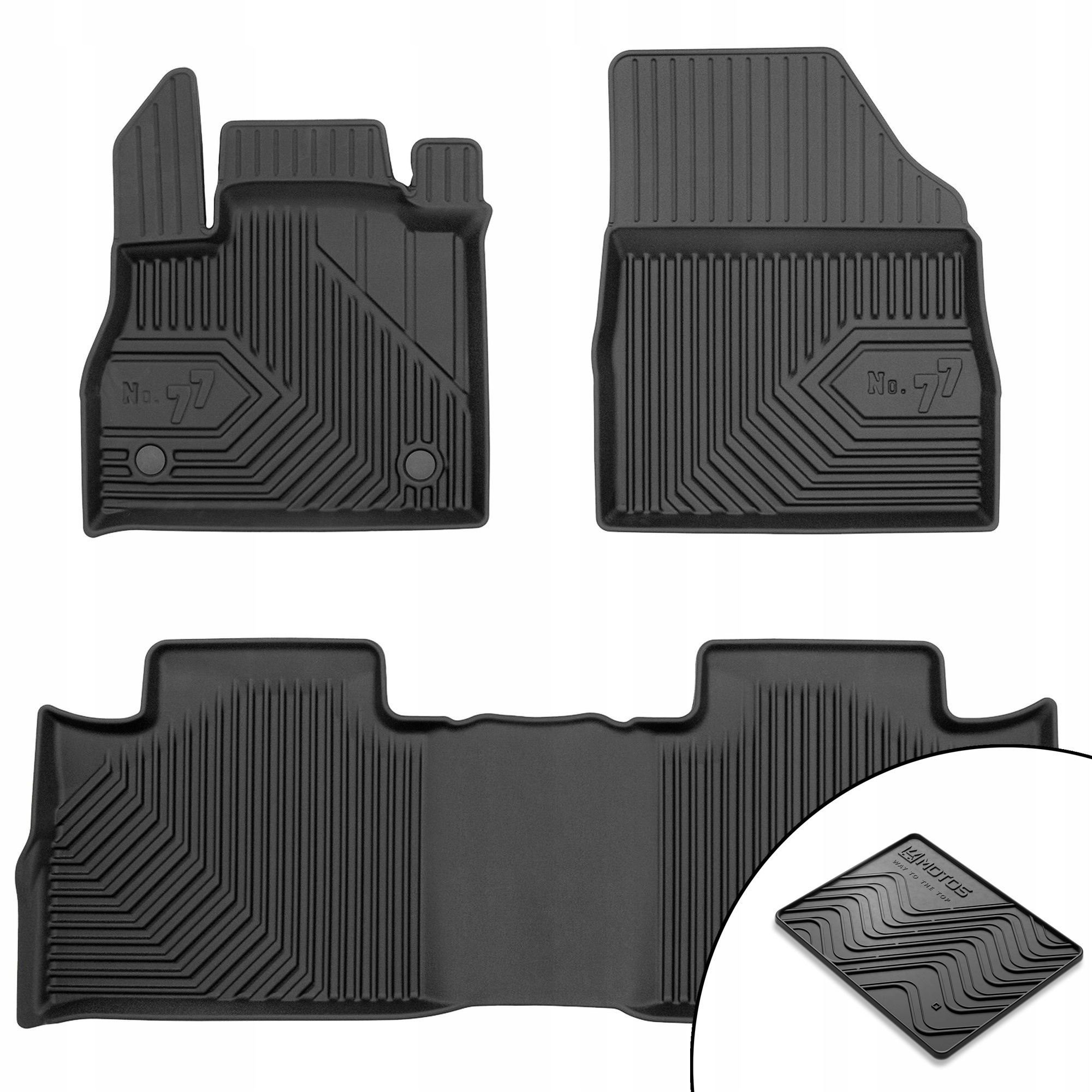 Dywaniki gumowe No.77 Renault Espace V 2014-2022 Crossover mata