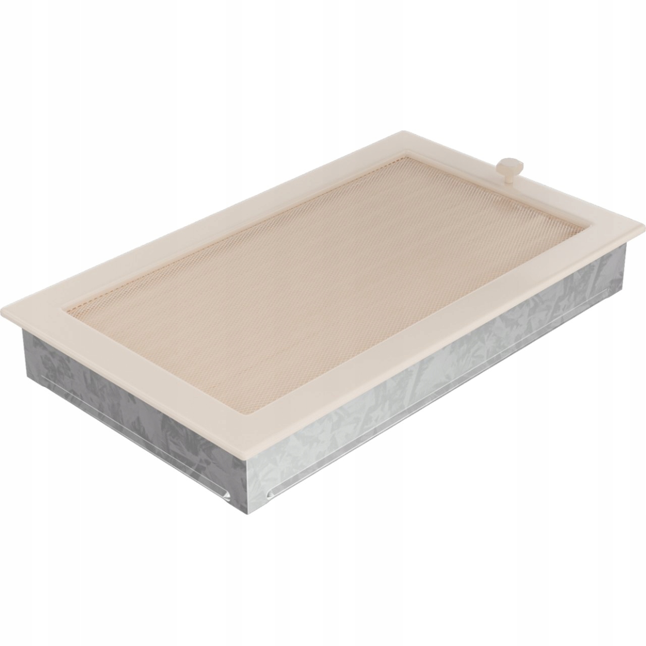 Krbová ventilačná mriežka 22x37 krémová s žalúziou