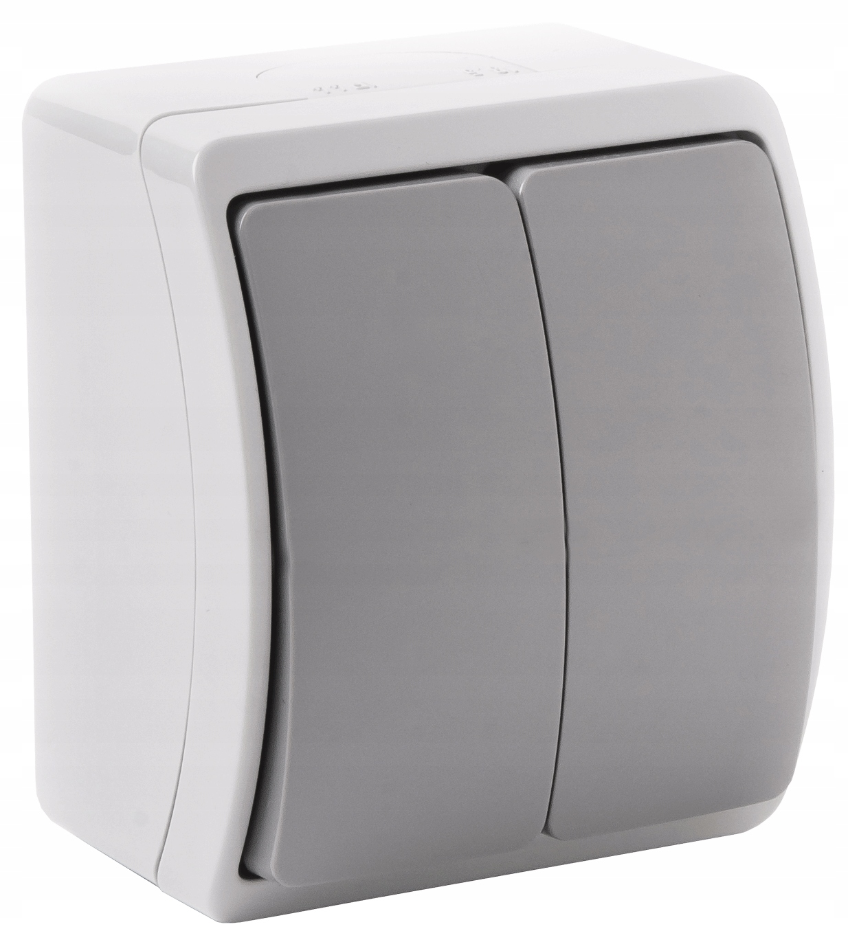 

Włącznik 2x światła hermetyczny n/t popiel/grafit