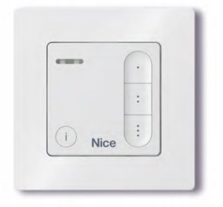 Nástěnný vysílač Nice DOMIW3C 3-kanálový, obousměrný, 433.92 MHz