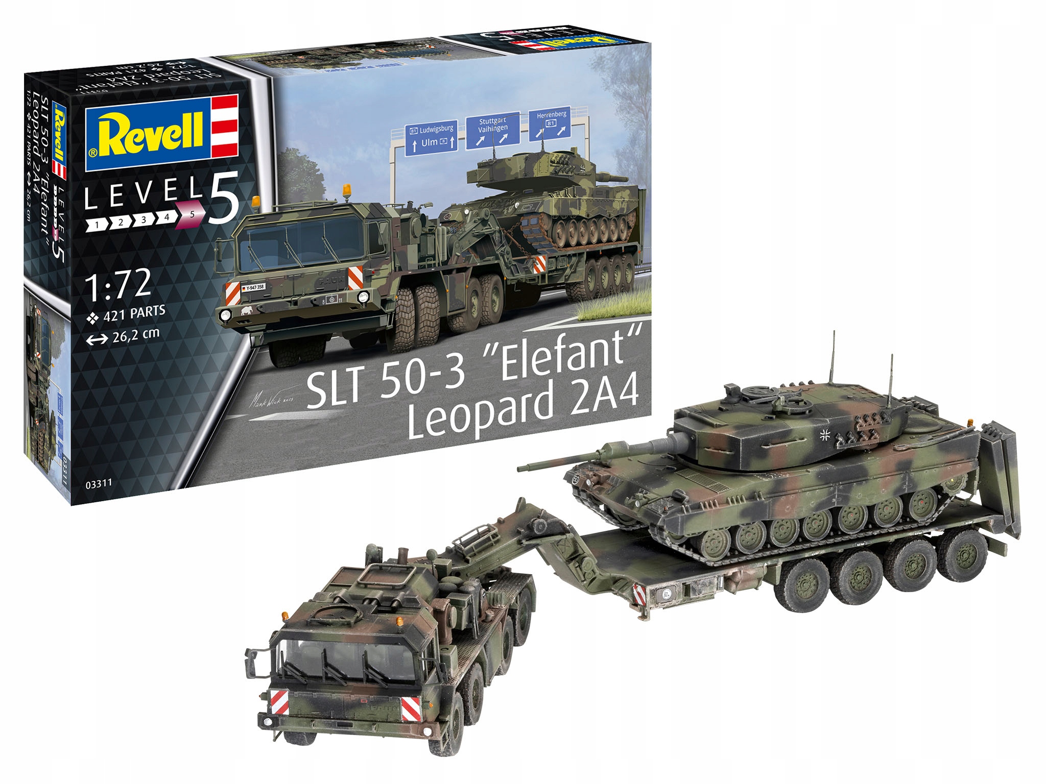 Model Revell 1:72 SLT-50 Elefant Leopard 2A4 03311