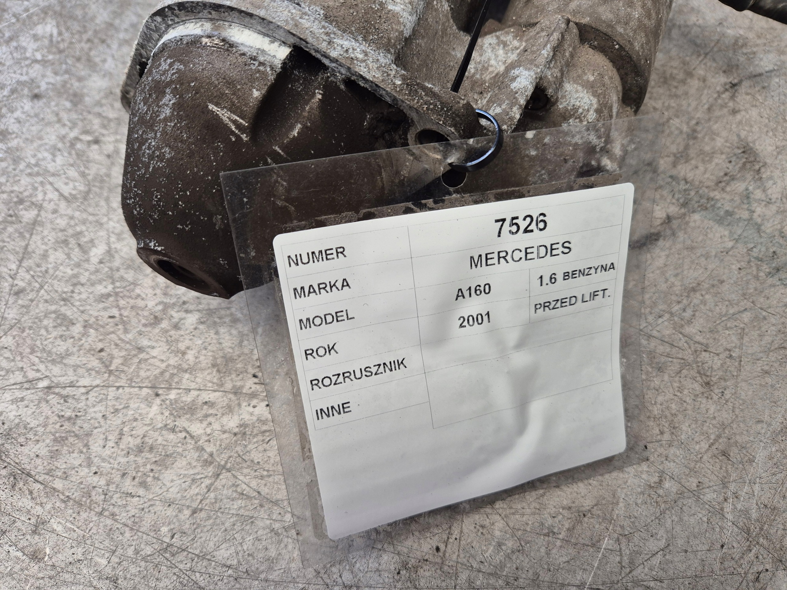 Mercedes A160 1,6 starter