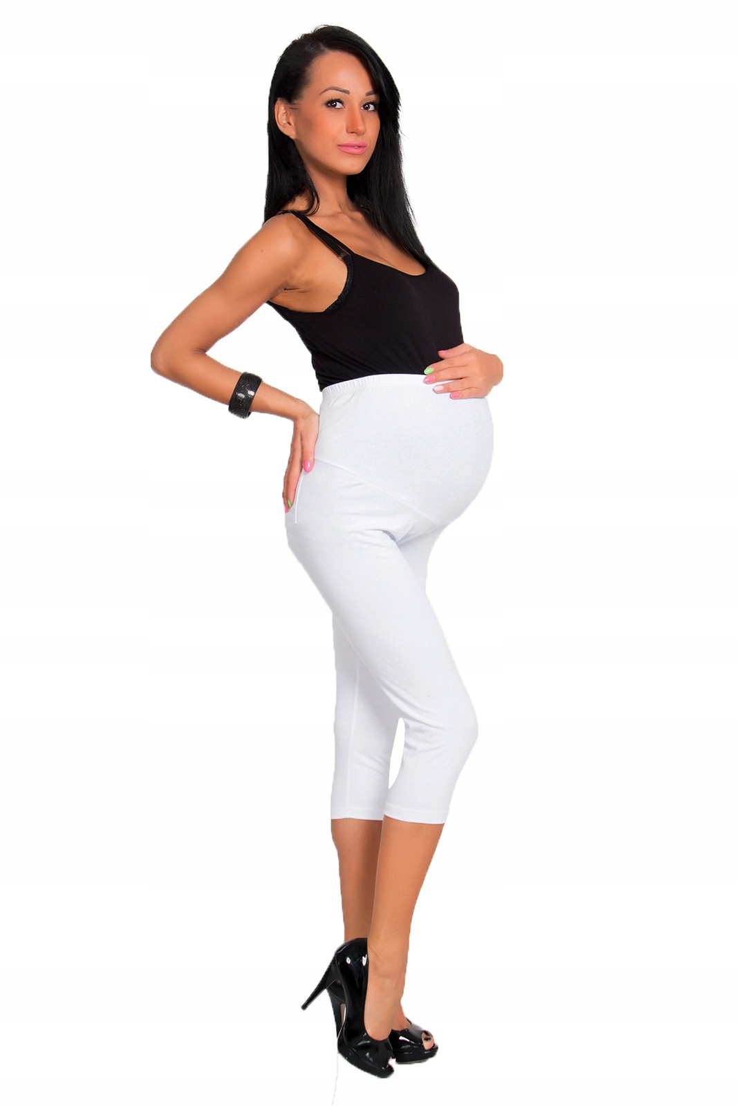 LEGGINSY 3/4 CIĄŻOWE PANEL KIESZEŃ LCKP 3XL