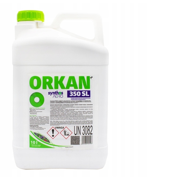 Orkan 350 Sl 10L na chwasty perz skrzyp do sadów