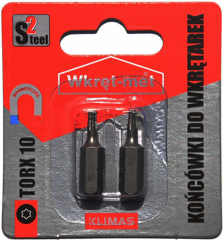 

Końcówki Do Wkrętarki bity Torx Tx 10 , 25mm 2szt.