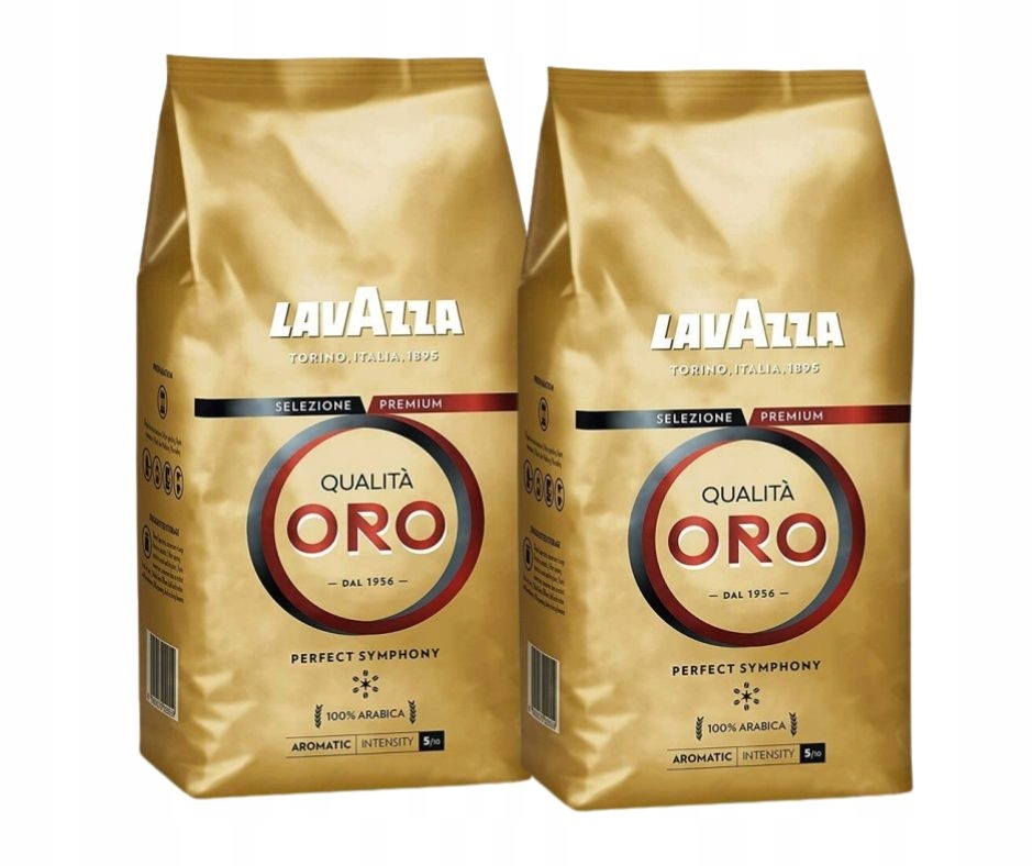 Kawa ziarnista Lavazza Qualità Oro 1kg 2szt