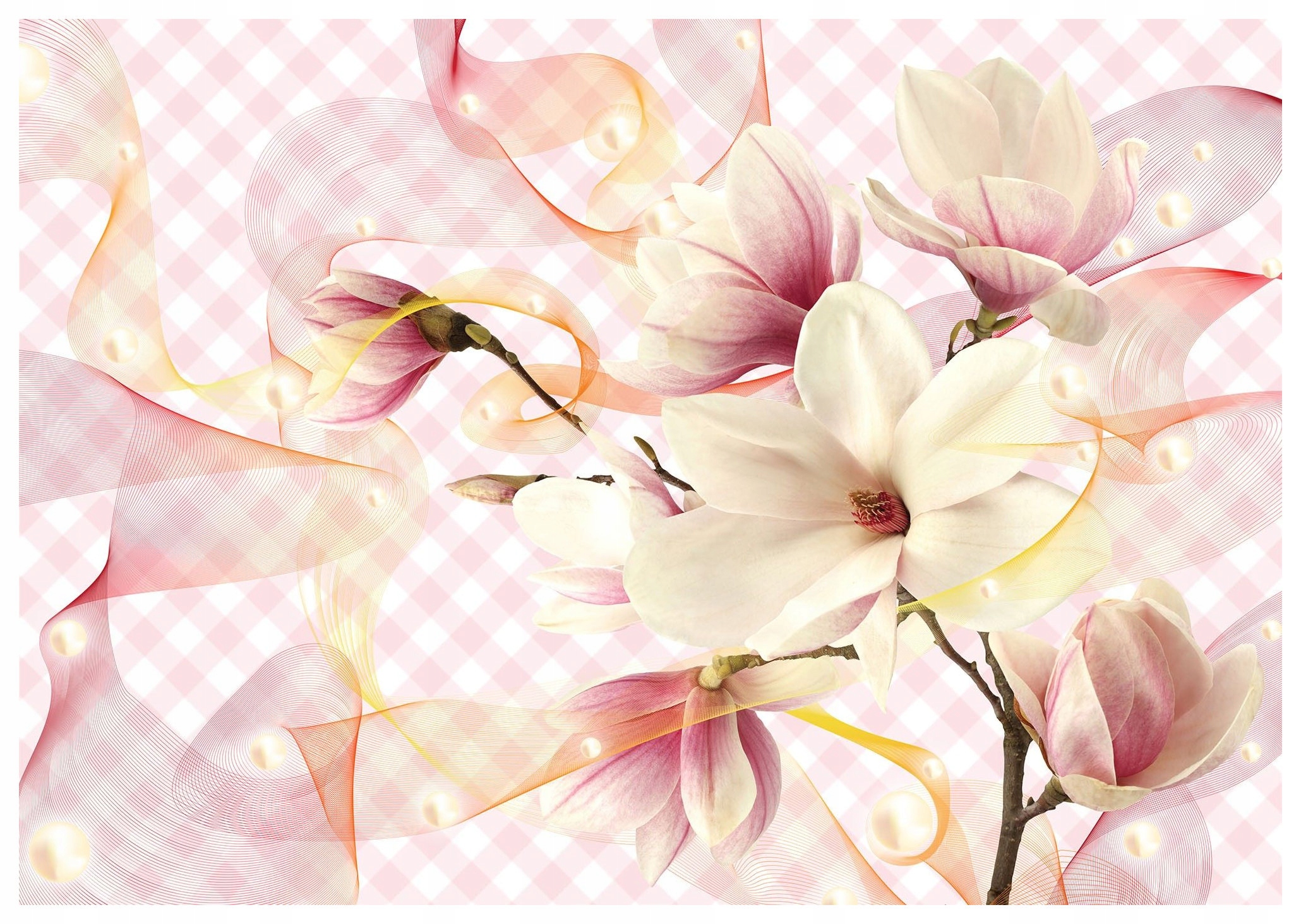 Vliesová fototapeta Magnolie pastelová elegance květiny 254x184 lepidlo