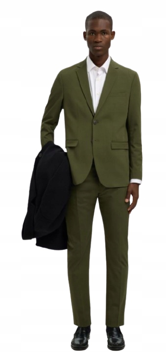 Selected Homme Kalhoty Elegantní Zelené Na Zip 34 N1C