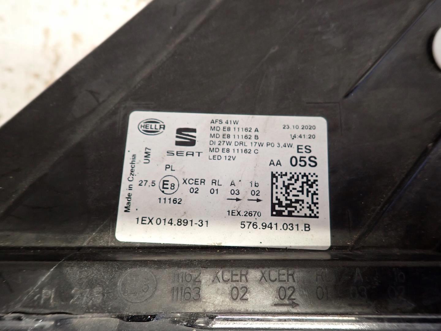 light front front left SEAT ATECA LIFT 2020- FULL LED 576941031B