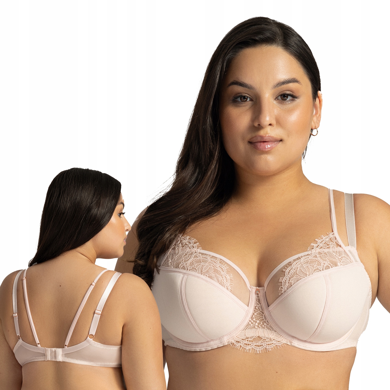 Ava 2163 Serenity powdery krajka Polovyztužená podprsenka Semi Soft 90D