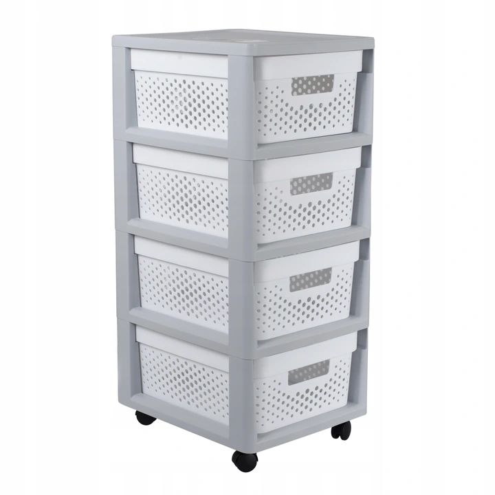 REGAŁ KOMODA SZAFKA PÓŁKA KOSZE 4X11L KÓŁKA KETER Liczba szuflad 4