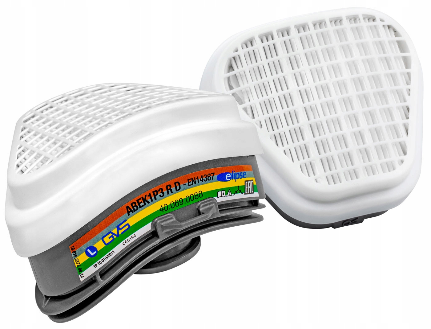 Filtropochłaniacze wymienne Gvs SPR492 Elipse ABEK1-P3 Rd kpl.