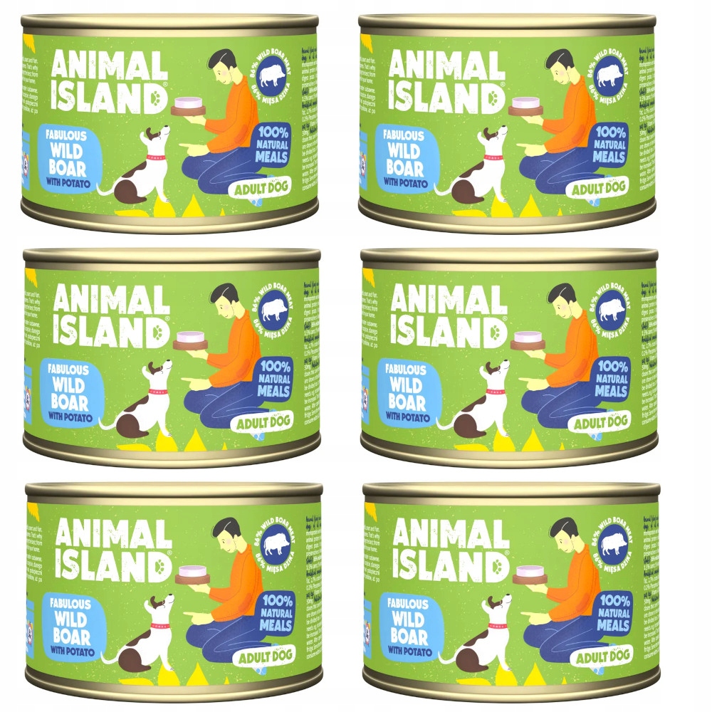 Levně Sada Animal Island Premium Zvěřina s bramborami 6 x 410 g