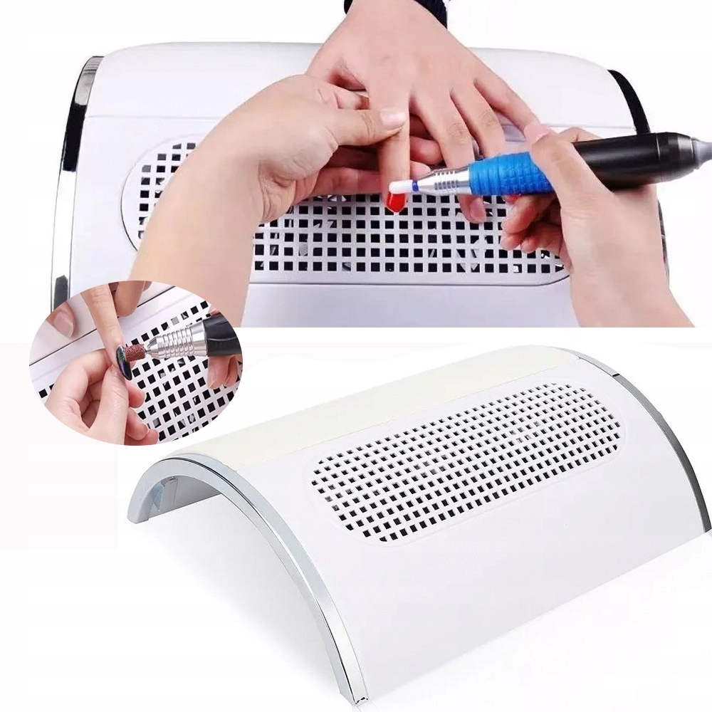 Profesionální vysavač na nehty 40 W se 3 ventilátory a 2 sáčky