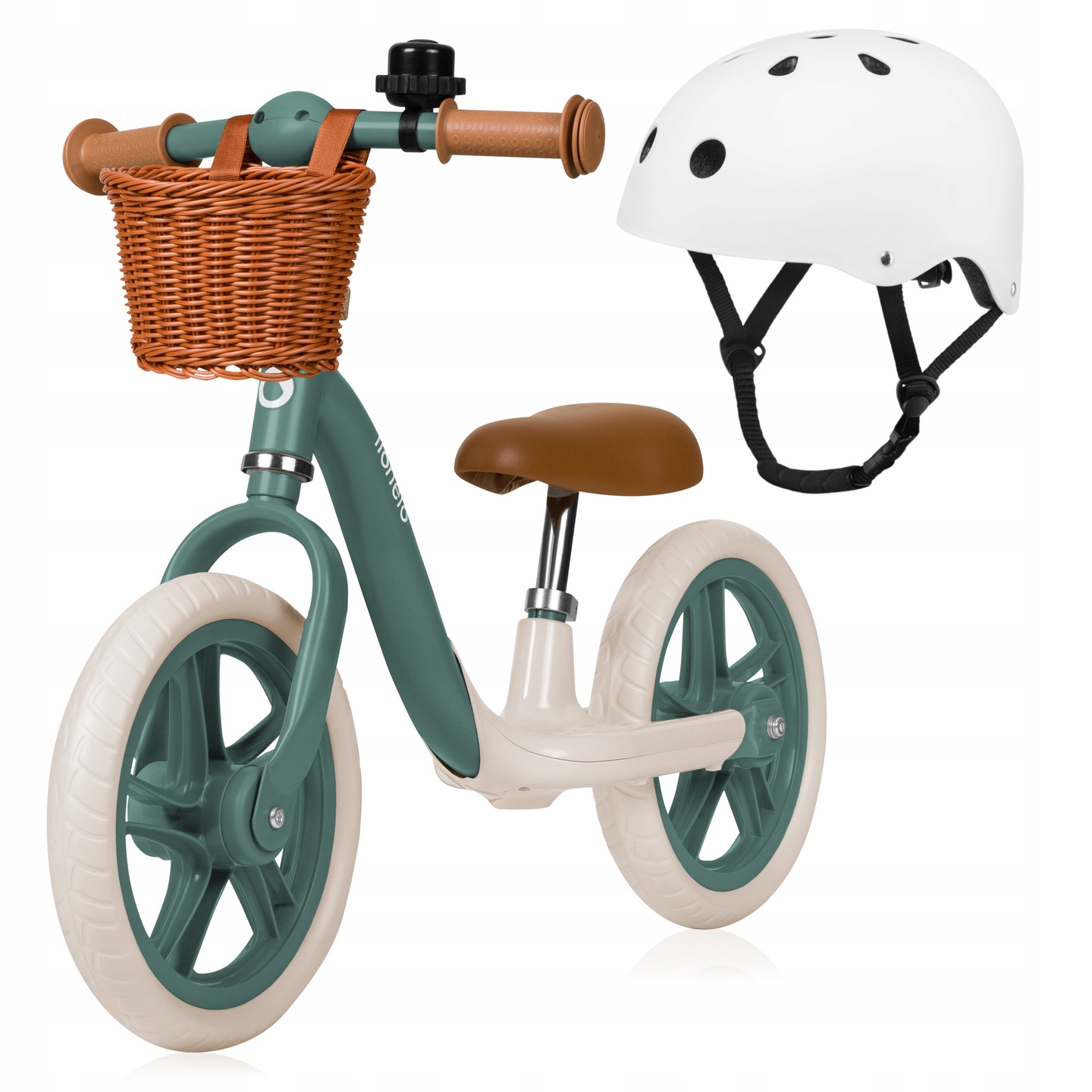 Rowerek Biegowy Z Kaskiem dla dzieci bezobsługowe koła regulowany Alex Plus