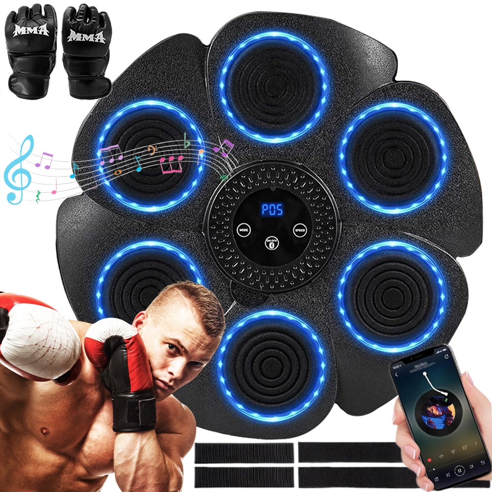 Muzyczna Maszyna Bokserska Bluetooth Treningowym Ściana Bokserska Rękawice