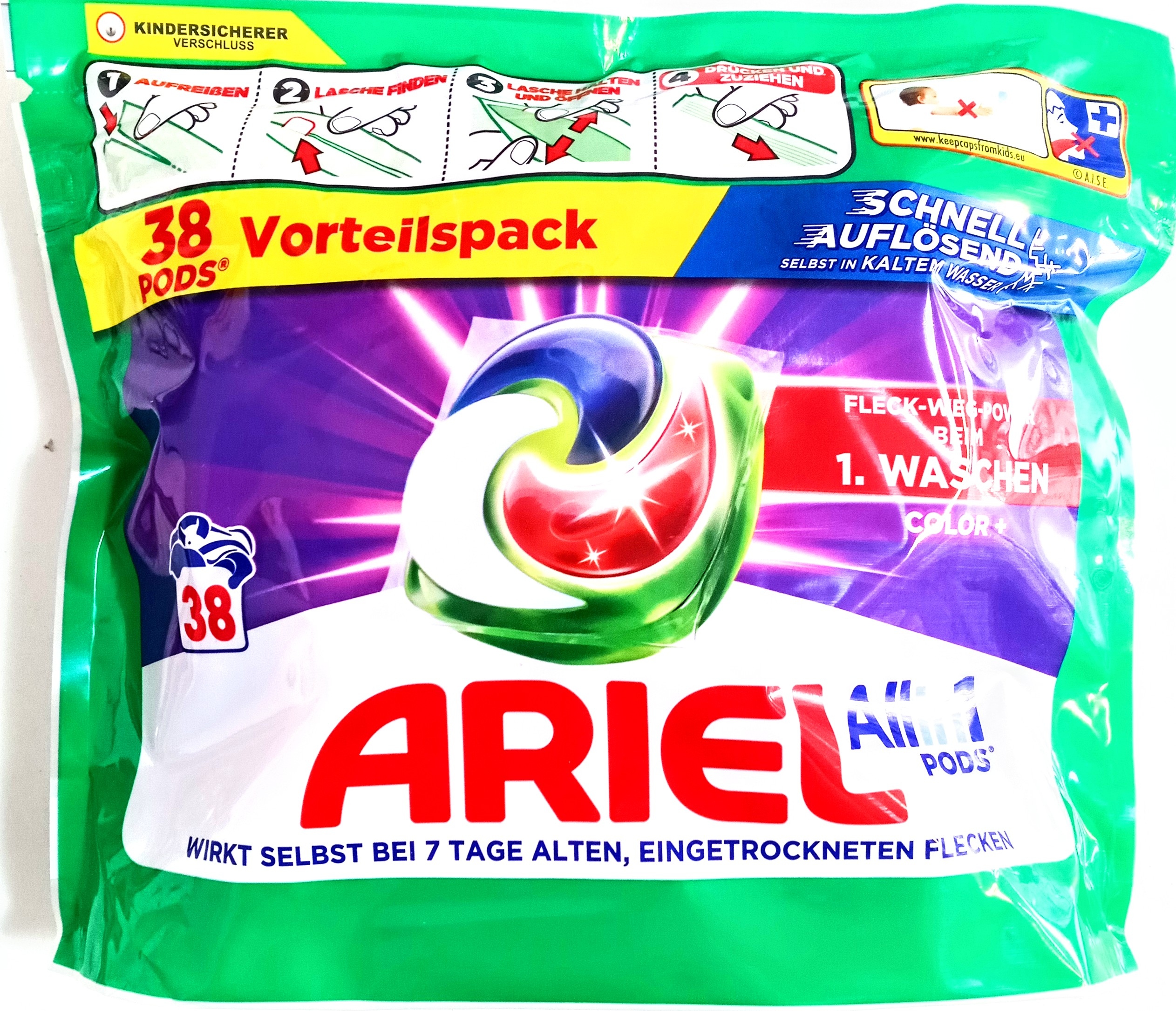 Levně Kapsle Ariel All in1 Pods Color pro barvu 38 ks