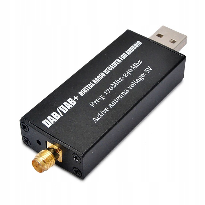 TUNER DAB+ ADAPTER DO RADIA Z SYSTEMEM ANDROID USB EAN (GTIN) 6974440818683