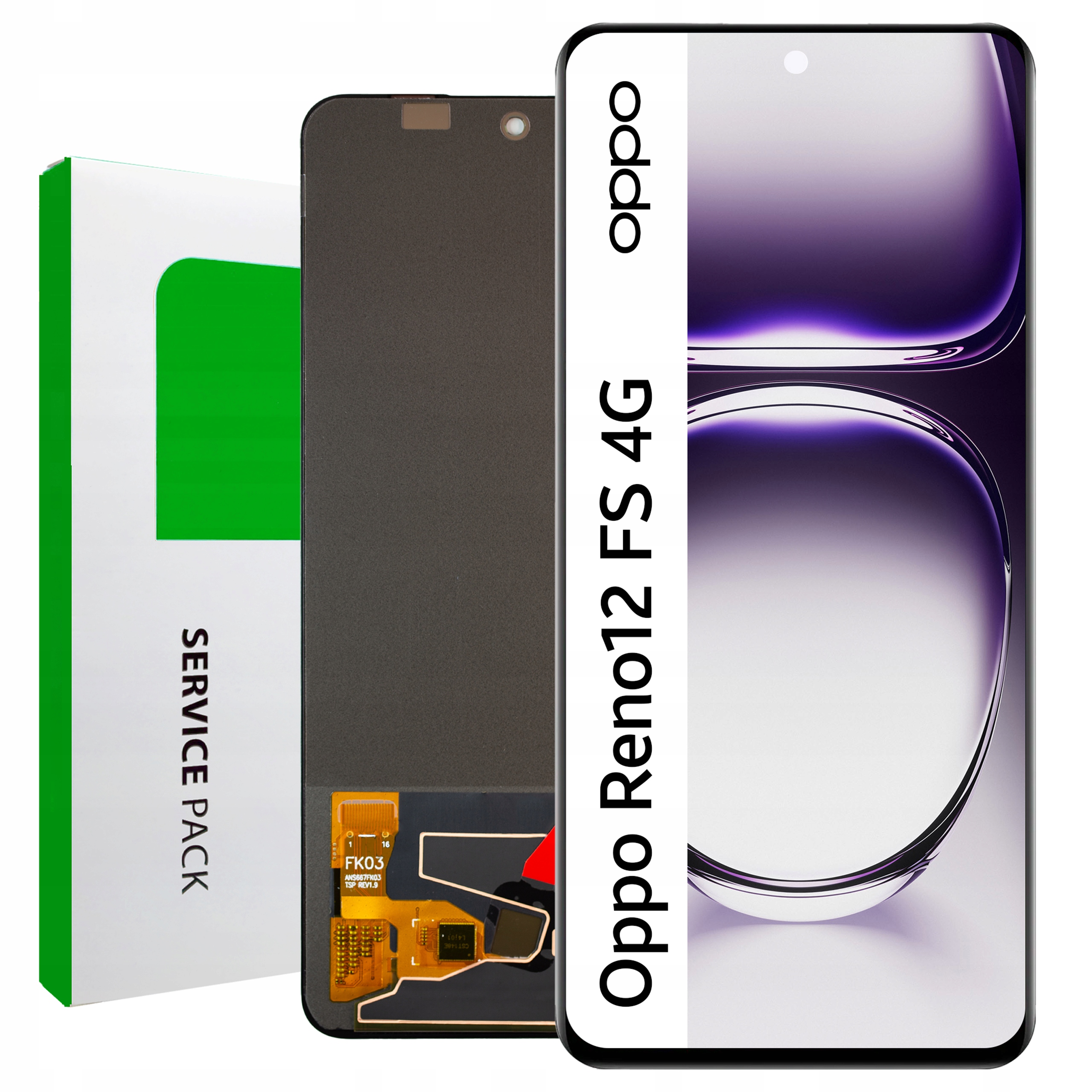 CPH2687 LCD pre Oppo Reno 12 Fs 4G Displej Matrica Originál Zila